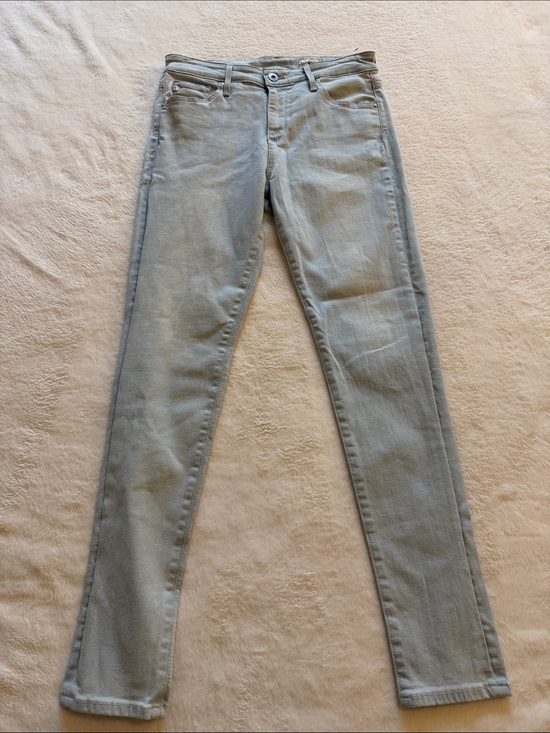 Ag Adriano Goldschmied Denim - AG Adriano Goldschmied Women's Light Gray Skinny Jeans